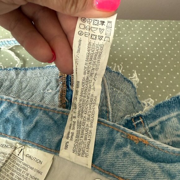 Women's M NWT Zara Skirt Effect Crop Denim Spaghetti Straps Jean Tank Top - Picture 5 of 7